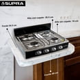 thumbnail image 2 of Parrilla de Gas Supra 4Q-TITAN BLACK de 4 Quemadores para Sobreponer Color Negro, 2 of 6