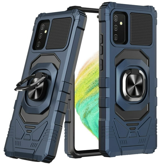 Robotic Series Hybrid Case with Ring Grip for Samsung Galaxy A54 5G - Blue