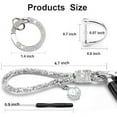thumbnail image 2 of Keychain with pendant for women, Alloy, Argentina, 2 of 3