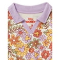 thumbnail image 5 of Disney Toddler Girls Mickey Mouse Floral Print Retro Dress, Sizes 2 Toddler-18 Months, 5 of 11