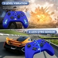 thumbnail image 3 of Powtree 1 Pack Wireless Controller for Xbox One, Xbox One X/S, Xbox Series X/S, Windows PC Gamepad with Audio Jack/Turbo/Macro/Motion Control & Dual Shock - Xbox One Controller (Blue), 3 of 9