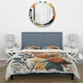 thumbnail image 3 of Designart "Colorful Mid Century Midcentury botanics II" Abstract Bedding Covert Set - Abstract Midcentury Multi-Color Mid-Century Bed Set With 1 Sham, 3 of 6