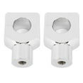 thumbnail image 2 of Motorcycle Handlebar Bracket Clamps Metal Riser Mount for 25mm Diameter Handlebars Motorcycle Electric Vehicles Silver, 2 of 5