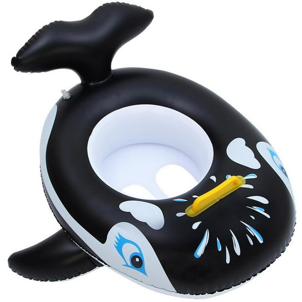 Natación Para Bebé De Tiburón Ballena Con Asa, Ayuda Inflable Para Nadar Con Asiento De Natación De Pvc Para Bebés Y Niños Minnieouse HA039768-01