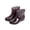 Without lining, variant on Women's Cherry Print Short Rain Boots, Waterproof Rubber Wellies with/without Removable Fleece Lining for Gardening