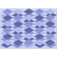 thumbnail image 1 of Ahgly Company Machine Washable Indoor Rectangle Transitional Periwinkle Purple Area Rugs, 3' x 5', 1 of 7
