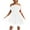 White Dress, variant on 50% off Clear! Women's Mini Babydoll Dress Discount Solid Color Retro Holiday Ruffle Sleeve Summer Beach Sale Boho Off Shoulder Sundress for Girls Elegant Puffy Hem