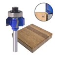 thumbnail image 3 of HUGFEGWE 4 Teeth R3 Industry Grade Carbide Roundover Router Bit, 1/4 Inch Shank Corner Rounding Curved Edge Forming Trimming Cutter Woodworking Milling Cutting Tool, 7/64 Inch Radius CA919-68089, 3 of 8