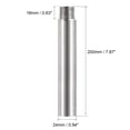 thumbnail image 2 of Uxcell Shower Head Extension Arm Stainless Steel 1/2PT Male to 1/2PT Female Thread Cast Pipe Fitting Coupler 200mm, 2 of 6