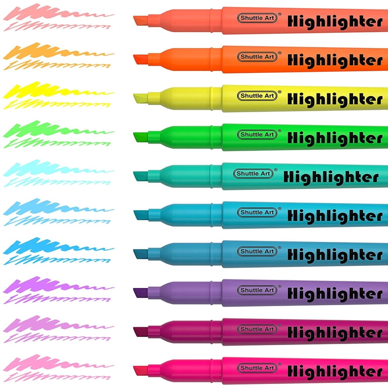 Shuttle Art Highlighters, Chisel Tip, 30 Pack, 10 Colors photo 2