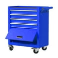 thumbnail image 3 of Aukfa Tool Chest, 24.5 in Steel Rolling Tool Box & Cabinet On Wheels for Garage, 4-Drawer, Blue, 3 of 12