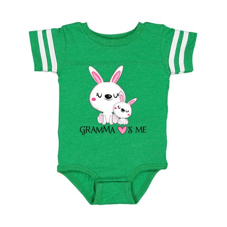 

Inktastic Gramma Loves Me- bunny family Gift Baby Boy or Baby Girl Bodysuit