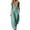 *Green, variant on VBVC Women's Sleeveless V Neck Wide Leg Jumpsuit , Casual Loose Summer Long Romper For Women , Ladies' Button Down One Piece Outfit with Pockets , Black , S-2XL