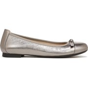 Vionic Womens Amorie Textured Leather Ballet Flats