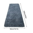 thumbnail image 6 of AuroraX Gray Bathroom Rug Mat Shaggy Non-Slip Backing Soft Plush Bath Mat Rug Bohemian 19x62 Inch Solid, 6 of 6