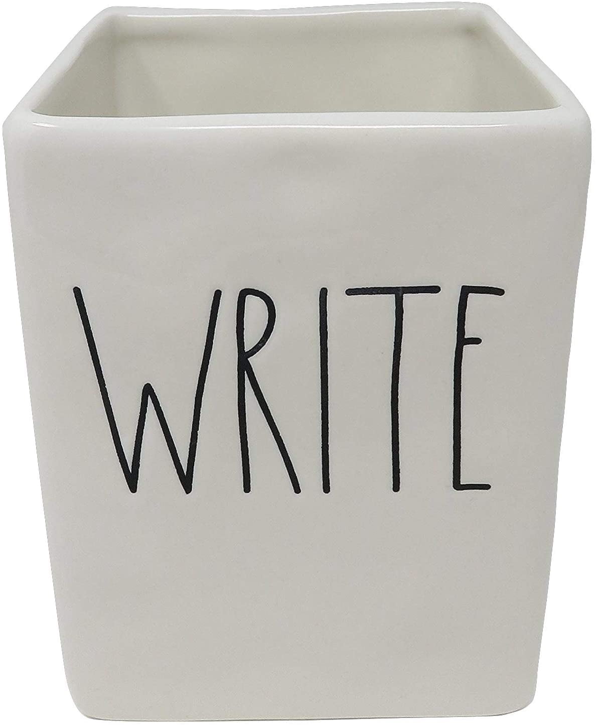 Rae Dunn 'MARKERS' Ceramic Pen & Pencil Holder – Minimalist Desk Organizer
