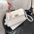 thumbnail image 3 of Bolsa De Hombro Bolso de mano para mujer, bolso de mano de piel sintética, bolso cruzado elegante (blanco) Likrtyny Para Estrenar, 3 of 4