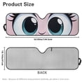 thumbnail image 7 of Yuyamidu Cute Eyes Windshield Sun Shade for Jeep Wrangler JK JKU JL JLU, Pink Front Window Sun Visor for UV Rays & Heat Protection, 7 of 7