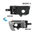 thumbnail image 4 of Manija de puerta interior para Hyundai Santa Fe 2007-2012 con perilla gris LIUXGMXG, 4 of 5