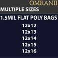 thumbnail image 7 of OMRANII 12"x12" Clear Poly Bags, 100 Bags, LDPE, 7 of 7
