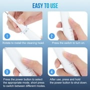 Tartar Remover & Electric Toothbrush Combo, Dental Scaler, Oral Clean Kit 2 in 1, 5 Cleaning Modes, 3 Brush Head, IPX6 Waterproof for Teeth Whitening and Gum Health, Black
