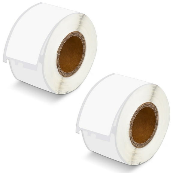 GREENCYCLE (2 Roll/ 130 Labels per Roll) Compatible for Dymo 30251 1-1/8" x 3-1/2" Die-Cut White Address Shipping Paper Label