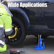 Hydraulic Toe Jack Lift, 10 Ton Toe 20 Ton Top, 11.4 × 18.8 × 8.2 in Blue Claw Jack with Detachable Handle, for Industrial Machinery & Vehicle Maintenance