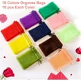thumbnail image 2 of Organza Bags 4×6", 100PCS Wedding Favor Bags with Drawstring, Mixed Color Mesh Jewelry Gift Bags for Party, Festival, Bathroom Soaps, Makeup Organza Favor Bags, 2 of 14