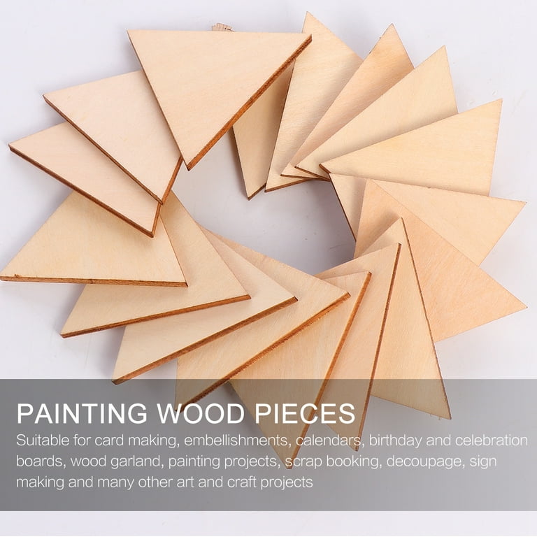 Wood triangles 2024 for crafts
