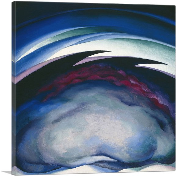 ARTCANVAS Series I - From the Plains 1919 Canvas Art Print by Georgia O-Keeffe - Size: 18" x 18" (0.75" Deep)