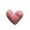 Pink, variant on Heart Shaped Pocket Greeting Card Warmth Festive Suitable Couples Expression Blank Note Inside Envelope, 6x7 cm, Pink