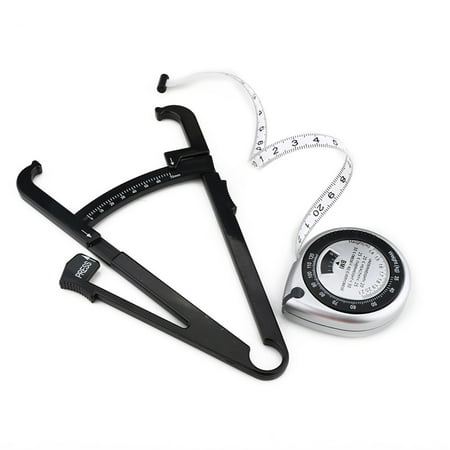 

Body Fat Caliper Mass Measuring Tape Set Tester Skinfold Fitness Weight Loss Measurement Tool