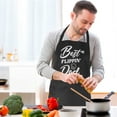 thumbnail image 7 of AOWOO Funny Cooking Aprons for Men Women - Cotton Apron with 2 Pockets for Dad Mom, Adjustable Kitchen Cooking Aprons, BBQ Grilling Chef Apron - Father's Day Gifts for Dad Husband, 7 of 7