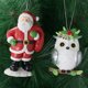 thumbnail image 5 of Fiudx Liquidación de ahorros de verano Colgante de decoración navideña de Papá Noel, artesanía de resina para el hogar, colgante de árbol de Navidad, 5 of 7