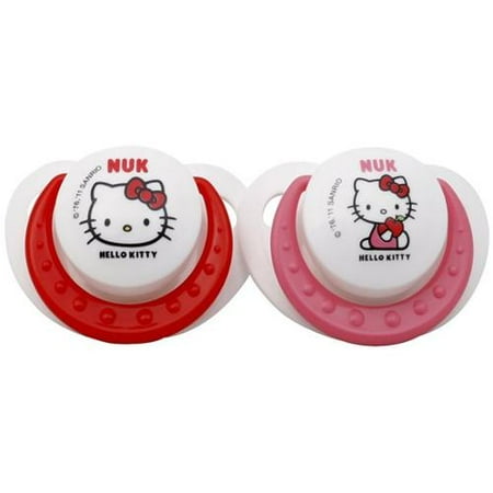 NUK - Hello Kitty Silicone Pacifier, Size 2, 2-Pack