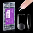 thumbnail image 1 of shiyou-Gelike EC Soft Gel Full Cover Nail Tips Kit for Soak Off Nail Extensions, 550 Pcs Clear Medium Square Gelly Tips Pre-buff PMMA False Press on Nail Tips, 11 Sizes, 1 of 4
