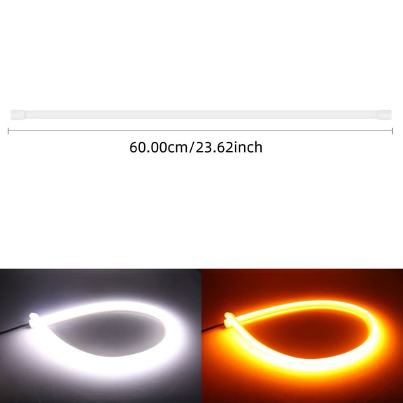 Flexible Led Daytime Running Light Turn Signal Tube Strip Headlight Waterproof