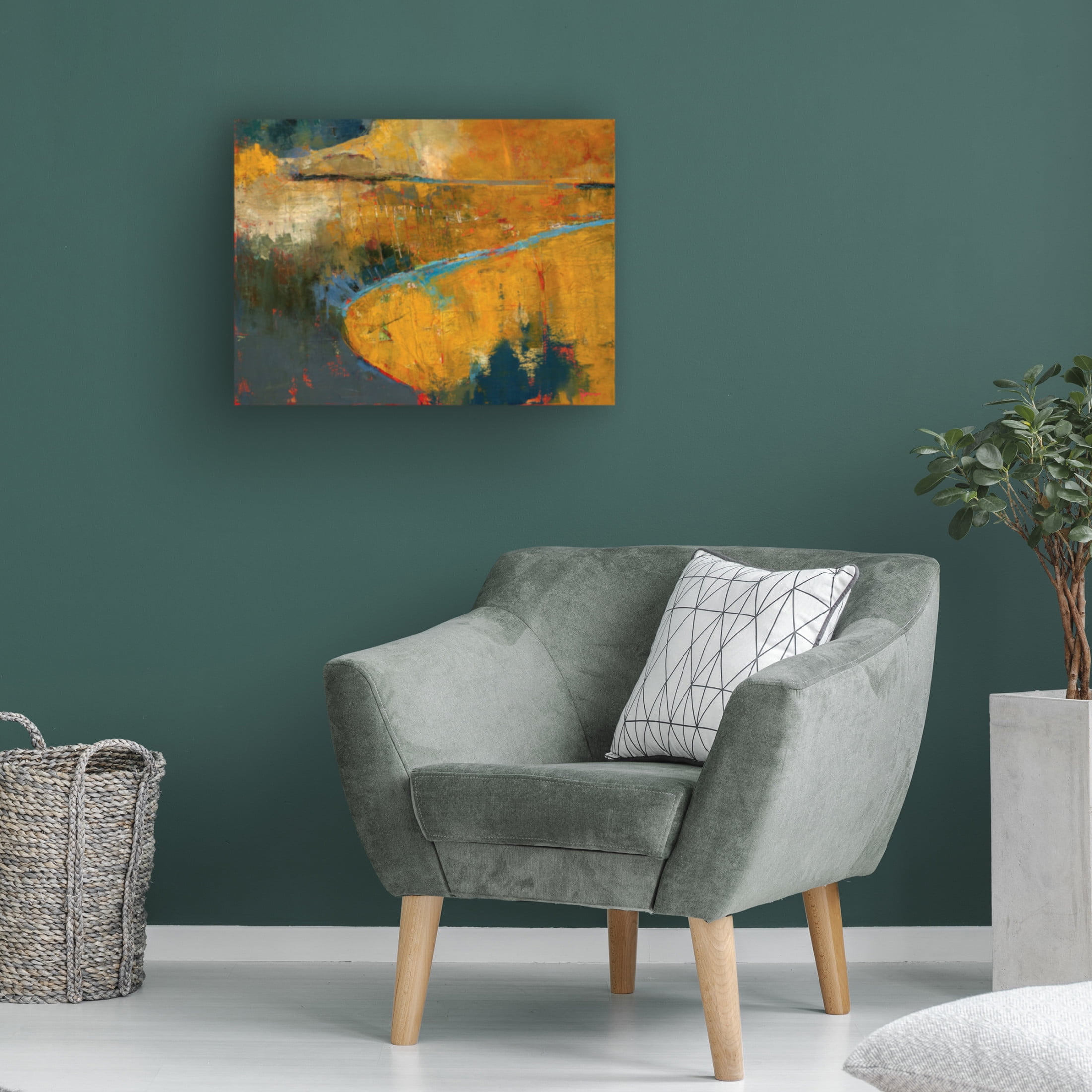 Canvas Wall Art - Patrick Dennis 'Caskey 1' Wall Art for Living Room, Bedroom, or Office Décor by Trademark Fine Art - 32 x 24 Inches