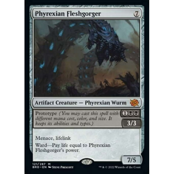 MtG The Brothers' War Mythic Rare Phyrexian Fleshgorger (FOIL) #121