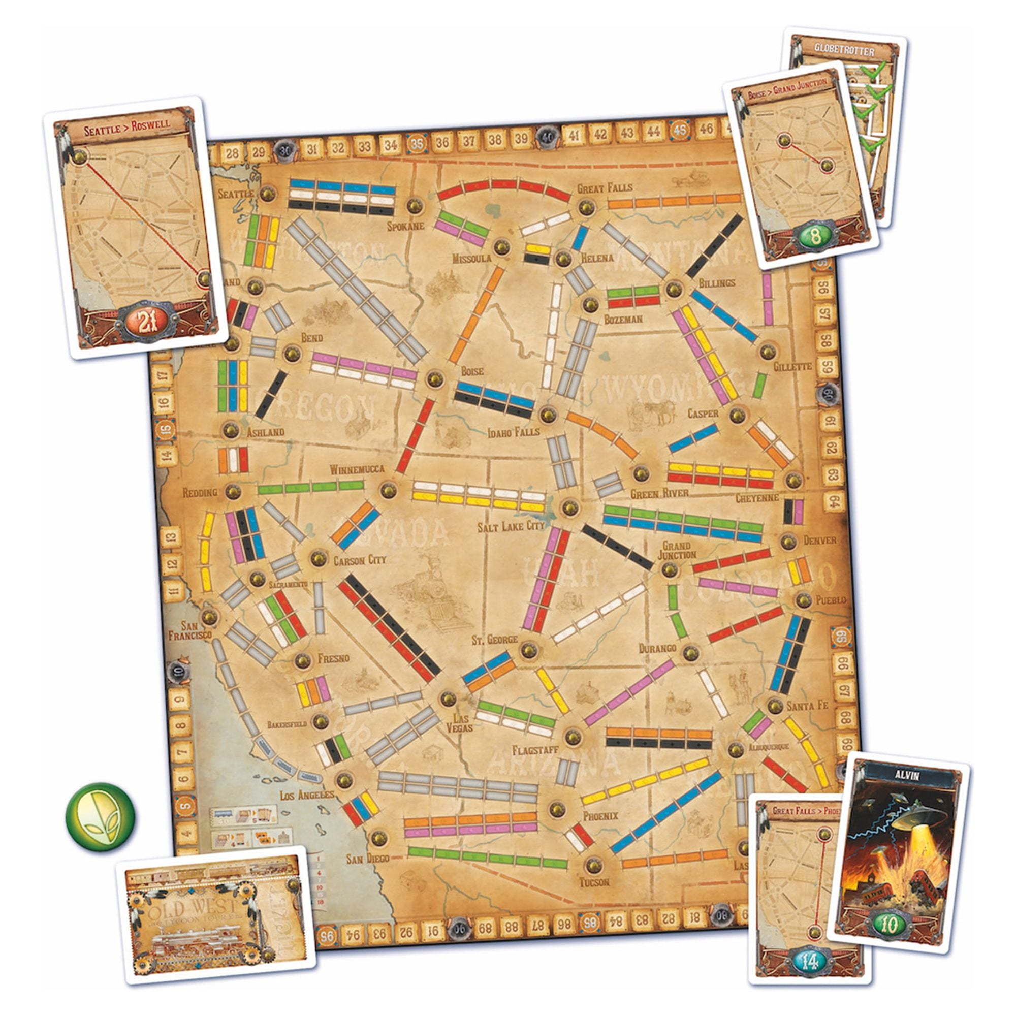  Ticket to Ride France + Old West Board Game EXPANSION, Train  Route Strategy Game, Fun Family Game for Kids and Adults, Ages 8+, 2-6  Players