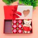 thumbnail image 2 of Caja de regalo con forma de flor de jabón con forma de corazón de melocotón y ventana, caja creativa para primera joyería, regalo de cumpleaños para el día de San Valentín, 2 of 6