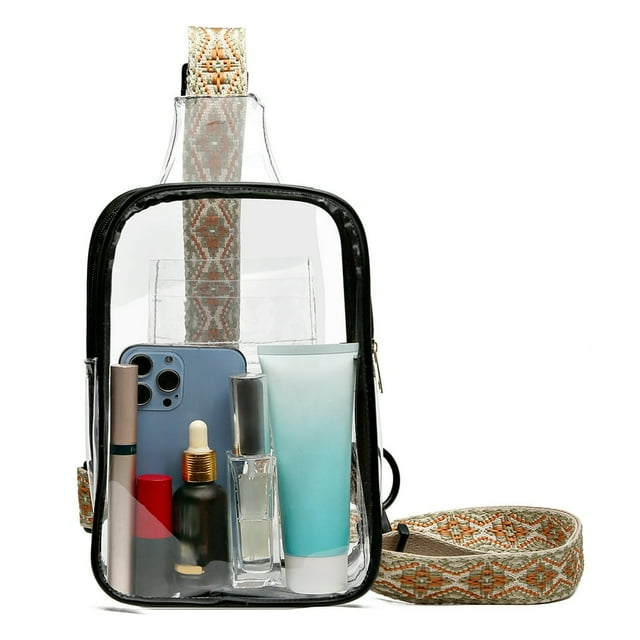 Sac à Bandoulière Casual PVC Transparent pour la Randonnée en Plein Air (Style un)