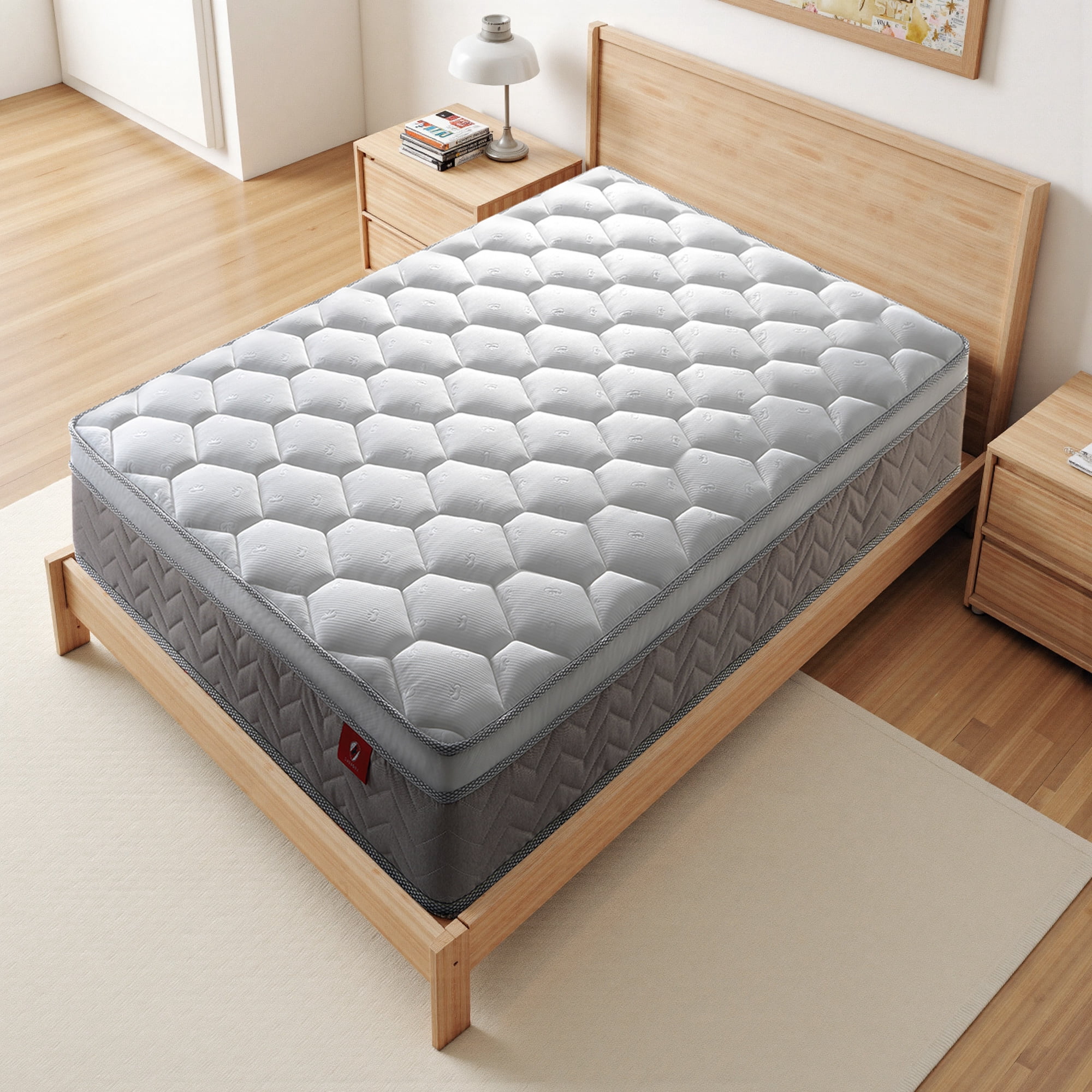 Mattress 12 inch Twin Size,Gel Memory Foam Hybrid Mattress,Medium Comfort in a Box,Adult