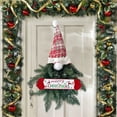 thumbnail image 6 of Christmas Gnome Wreath, Festive Holiday Door Decoration, Durable Handmade Christmas Wall Hanging with Easy-to-Hang Loop, Versatile Seasonal Decor for Front Door or Indoor Use, 6 of 6