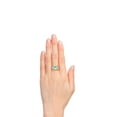 thumbnail image 2 of RYLOS Rings for Women 14K Yellow Gold Ring Classic Style 7X5MM Oval Gemstone &  Diamond Ring December Blue Topaz Jewelry Size 9, 2 of 7