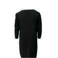 thumbnail image 3 of TOTEME Women's Sleeveless Oversized Poncho Tunic Dress, Black , XS, 3 of 3