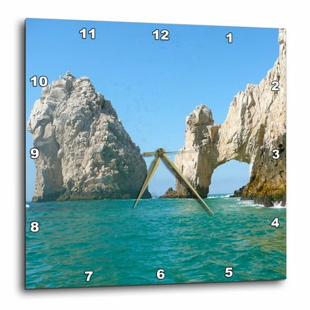 3dRose Hole in the Rock Cabo San Lucas Mexico, Wall Clock, 10 by