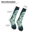 thumbnail image 4 of Fotbe Scary Moon And Clouds print Women's Men's Novelty Crew Socks Cotton Socks Knee High Socks for Walking,Running,Nurses,Pregnancy, 4 of 8