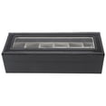 thumbnail image 4 of TOPINCN 1Pc High Grade 6 Slots PU Leather Box Case For Watch Jewellery Display Storage Organizer Hot, Watch Storage Case,Leather Watch Box, 4 of 8