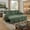 Dark Green-Polyester, variant on L-Shaped Sectional Sofa with Pull-Out Bed and Reversible Chaise, Convertible Sleeper Sofa Bed Modern Couch Bed for Living Room Apartment